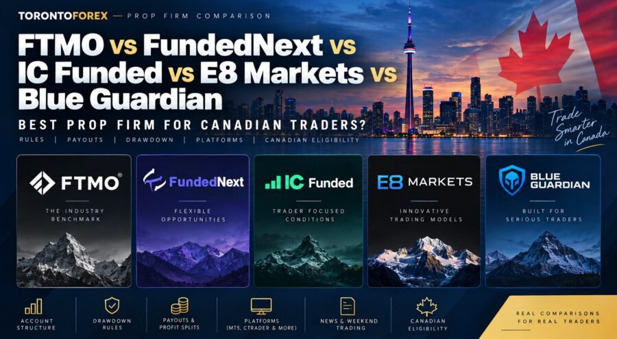 Best Prop Firms Canada: FTMO vs FundedNext vs E8 & More