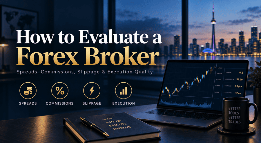 How to Evaluate a Forex Broker: Spreads, Commissions, Slippage, Swaps & Execution Quality