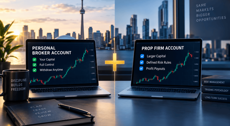 Personal Forex Account vs Prop Firm Account: Why Toronto Traders May Want Both