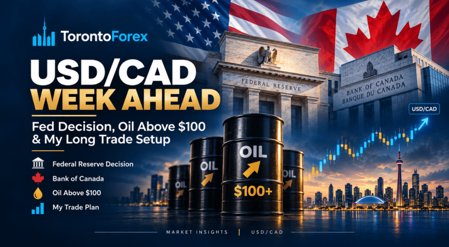 USD/CAD Week Ahead: Fed Decision, Oil Above $100 & My Long Trade Setup
