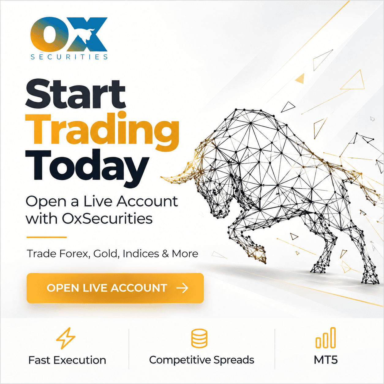 Start Trading Today - Open a Live Account with OxSecurities